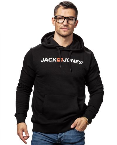 Logo Hoodie Black Jack & Jones Logo Hoodie Black Jack & Jones