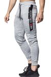 Summer Light Gray Melange College Pants Jerone