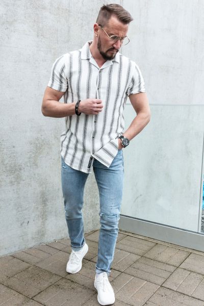 Textured Short Sleeve Shirt CARISMA