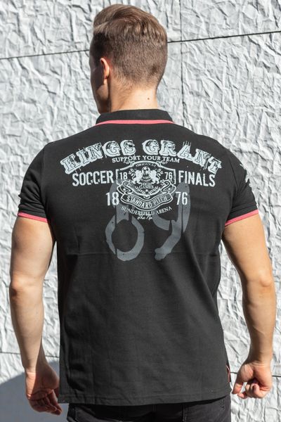 Kings Grant Polo Shirt Black Rusty Neal