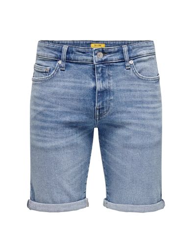 Mid Blue Denim Shorts Only & Sons