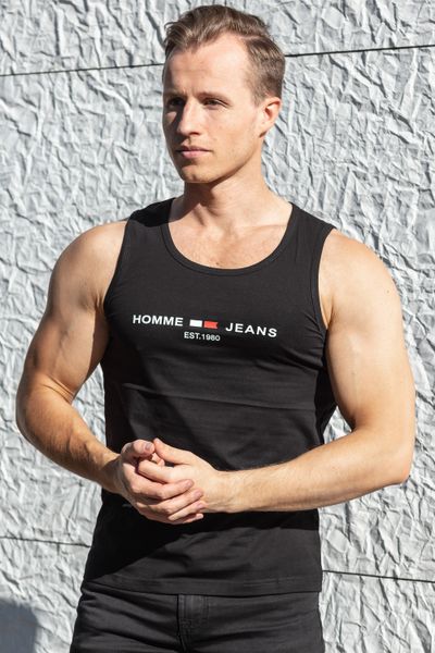 Mike Black Tanktop Elasthane Jerone