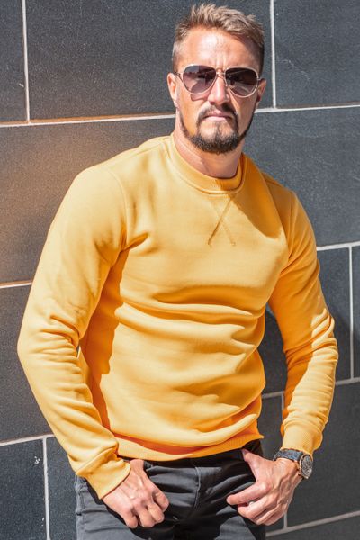 Super Soft College Shirt Orange FRILIVIN
