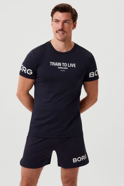 Graphic T-Shirt Navy BJÖRN BORG