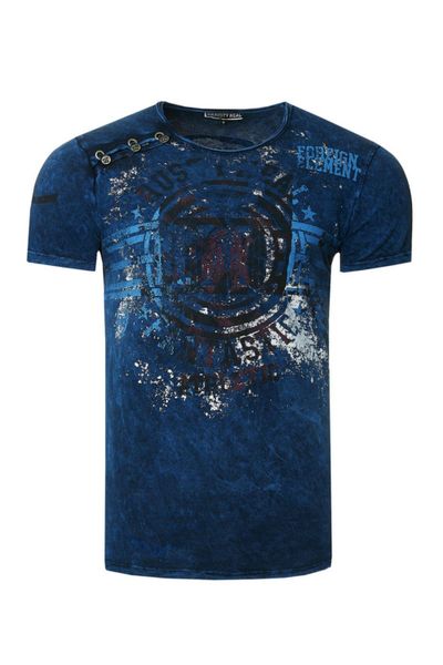 Logan T-Shirt Navy Rusty Neal