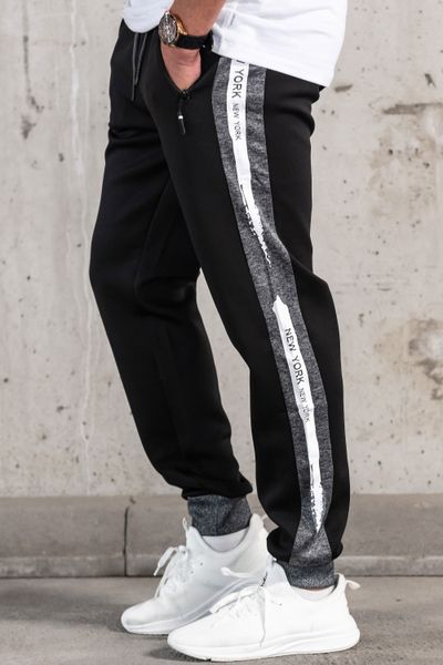 New York Black Sweat Pants JERONE New York Black Sweat Pants JERONE