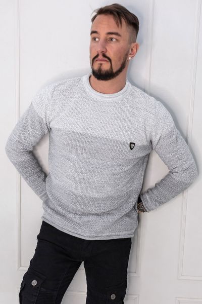 Tri-Colour Gray Knit Carisma