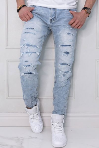 Angelo Carpa Light Blue Distressed L32 Jerone