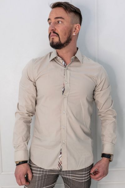 Tartan check shirt Beige Jerone