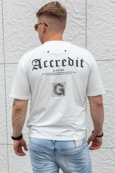 Accredit baltas JERONE marškinėliai Accredit baltas JERONE marškinėliai